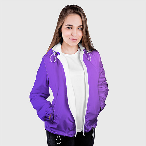 Женская куртка The color is purple / 3D-Белый – фото 3