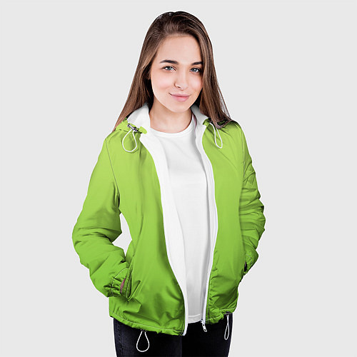 Женская куртка Color lime green / 3D-Белый – фото 3