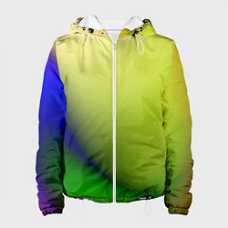 Куртка с капюшоном женская The color is multicolored, цвет: 3D-белый