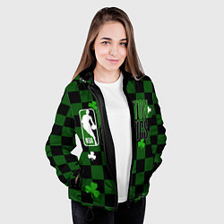 Куртка с капюшоном женская NBA Boston Celtics, цвет: 3D-черный — фото 2