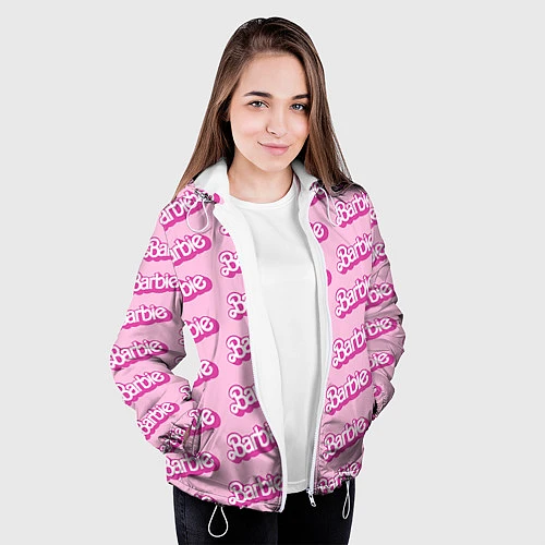 Женская куртка Barbie Pattern / 3D-Белый – фото 3