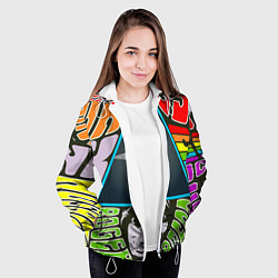 Куртка с капюшоном женская Pink Floyd, цвет: 3D-белый — фото 2