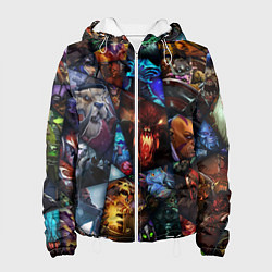 Куртка с капюшоном женская Dota 2: All Pick, цвет: 3D-белый