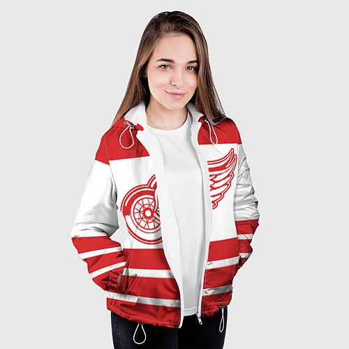 Женская куртка Detroit Red Wings / 3D-Белый – фото 3