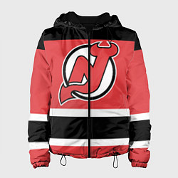Куртка с капюшоном женская New Jersey Devils, цвет: 3D-черный
