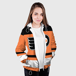 Куртка с капюшоном женская Philadelphia Flyers, цвет: 3D-белый — фото 2