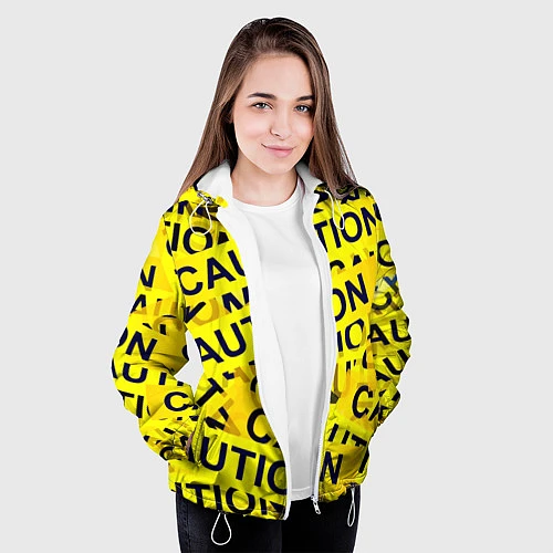 Женская куртка Caution / 3D-Белый – фото 3