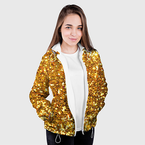 Женская куртка Золотое мерцание / 3D-Белый – фото 3
