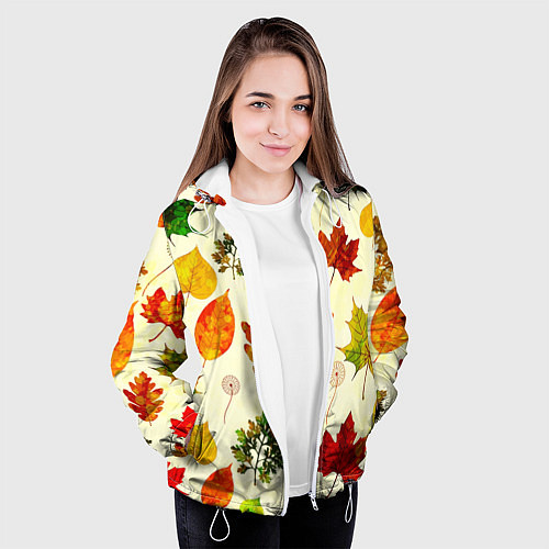 Женская куртка Осень / 3D-Белый – фото 3