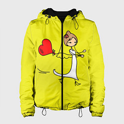 Куртка с капюшоном женская Навстречу любви, цвет: 3D-черный
