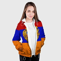 Куртка с капюшоном женская Армения, цвет: 3D-белый — фото 2