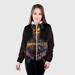 Куртка с капюшоном женская Dark Souls: Knight, цвет: 3D-белый — фото 2