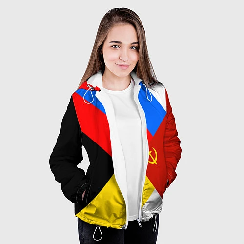 Женская куртка Вечная Россия / 3D-Белый – фото 3