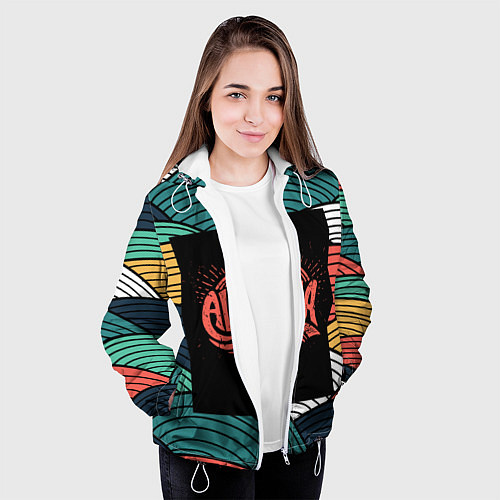 Женская куртка Алоха / 3D-Белый – фото 3