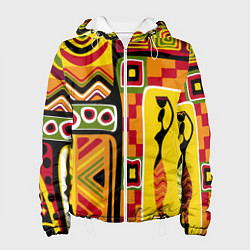 Куртка с капюшоном женская Африка, цвет: 3D-белый