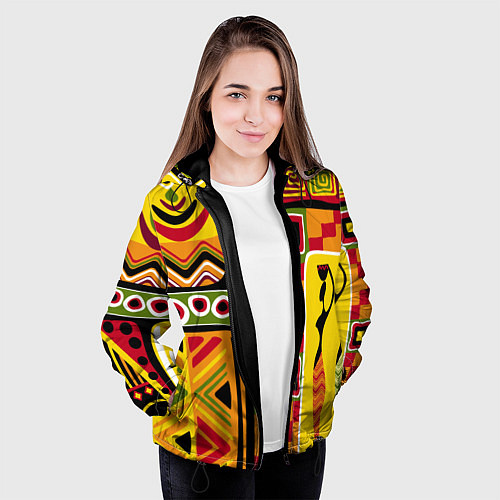Женская куртка Африка / 3D-Черный – фото 3