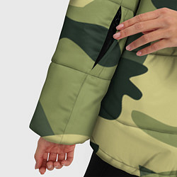 Куртка зимняя женская Камуфляж: зеленый/хаки, цвет: 3D-черный — фото 2