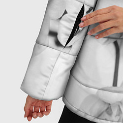 Куртка зимняя женская Белая сакура, цвет: 3D-черный — фото 2