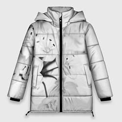 Куртка зимняя женская Белая сакура, цвет: 3D-красный