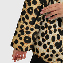 Куртка зимняя женская Гепард (шкура), цвет: 3D-светло-серый — фото 2