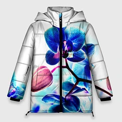 Женская зимняя куртка Фиолетовая орхидея