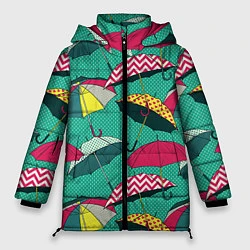 Куртка зимняя женская Поп арт 19, цвет: 3D-черный