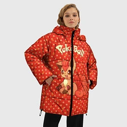 Куртка зимняя женская Pokeball, цвет: 3D-черный — фото 2