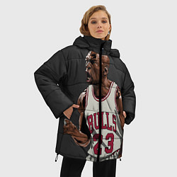 Куртка зимняя женская Bulls 23: Jordan, цвет: 3D-красный — фото 2