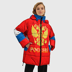 Куртка зимняя женская Сборная РФ: #91 TARASENKO, цвет: 3D-красный — фото 2