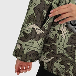 Куртка зимняя женская Войска связи: камуфляж, цвет: 3D-красный — фото 2