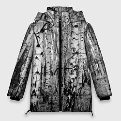 Куртка зимняя женская Березовая роща, цвет: 3D-черный