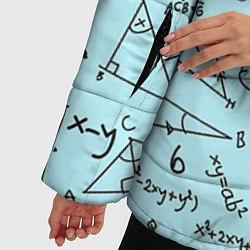 Куртка зимняя женская Учителю математики, цвет: 3D-светло-серый — фото 2