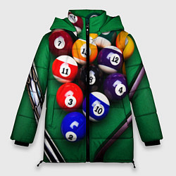 Куртка зимняя женская Бильярд, цвет: 3D-черный