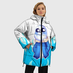 Куртка зимняя женская Sans undertale, цвет: 3D-черный — фото 2
