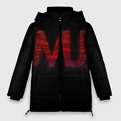 Куртка зимняя женская Manchester United team, цвет: 3D-красный
