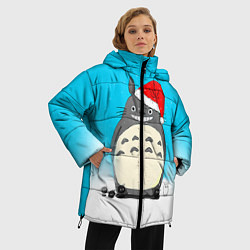 Куртка зимняя женская Тоторо под снегом, цвет: 3D-черный — фото 2