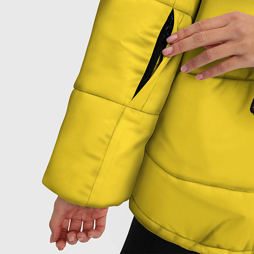 Женская зимняя куртка Гомер-болельщик / 3D-Светло-серый – фото 5