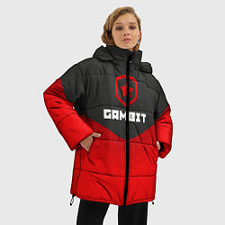 Куртка зимняя женская Gambit Gaming Uniform, цвет: 3D-красный — фото 2