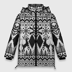 Куртка зимняя женская Dead Christmas, цвет: 3D-черный