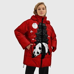 Куртка зимняя женская Panda Warrior, цвет: 3D-красный — фото 2