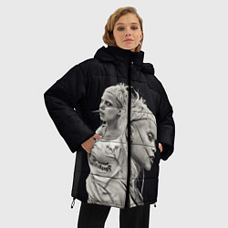 Куртка зимняя женская Die Antwoord: Black Girl, цвет: 3D-красный — фото 2