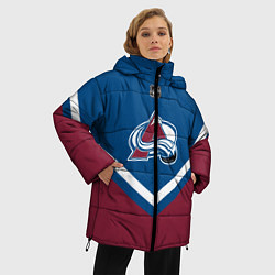 Куртка зимняя женская NHL: Colorado Avalanche, цвет: 3D-красный — фото 2