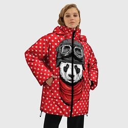 Куртка зимняя женская Панда пилот, цвет: 3D-черный — фото 2