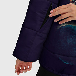 Куртка зимняя женская Космический удар, цвет: 3D-черный — фото 2