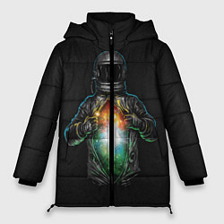 Куртка зимняя женская Космос внутри, цвет: 3D-светло-серый