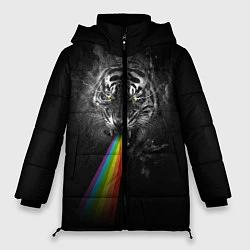 Куртка зимняя женская Космический тигр, цвет: 3D-черный