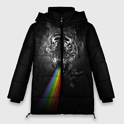 Куртка зимняя женская Космический тигр, цвет: 3D-светло-серый