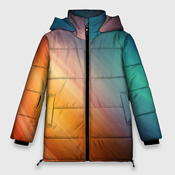 Куртка зимняя женская Стильный окрас, цвет: 3D-черный
