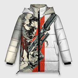 Куртка зимняя женская Metal gear solid 3, цвет: 3D-красный