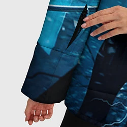 Куртка зимняя женская Metal gear solid 4, цвет: 3D-черный — фото 2